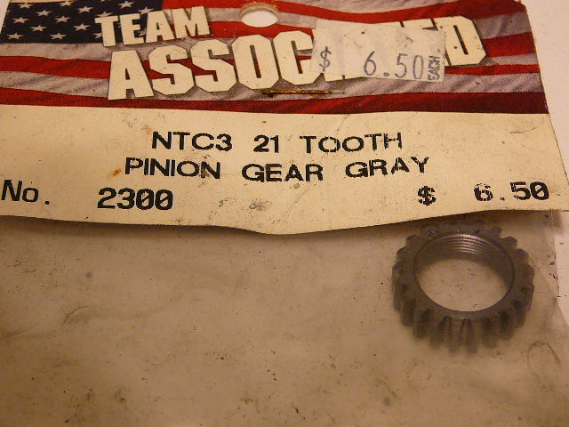 Associated 2300 NTC3 21 Tooth Pinion Gear Gray