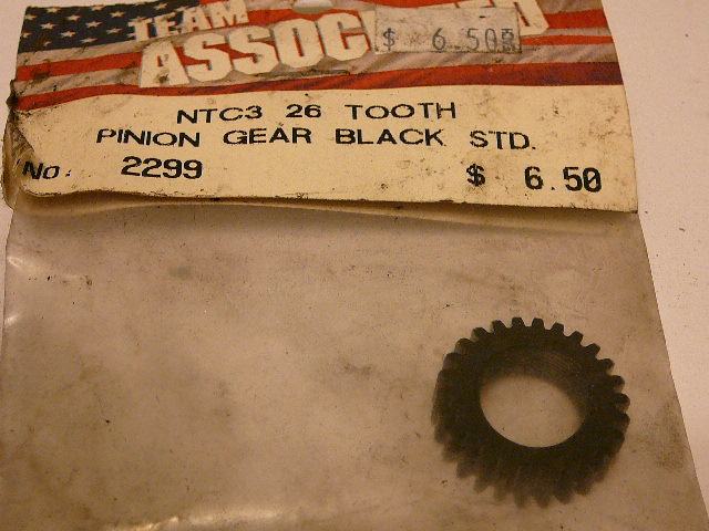Associated 2299 NTC3 26 Tooth Pinion Gear Black Std.