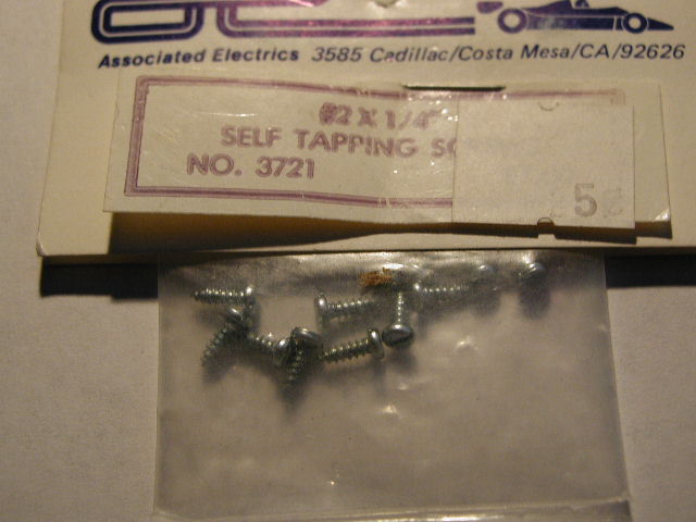 Associated 3721 #2 x 1/4" Self Tapping Screws (12)