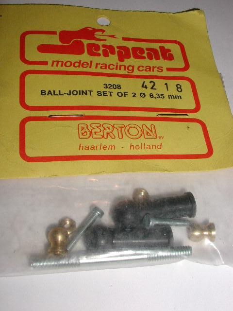 Serpent 3208 4218 Ball-Joint Set of 2, dia 6,35 mm Berton