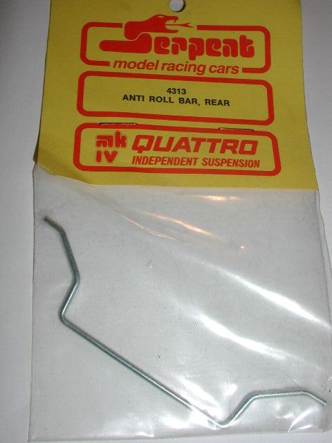 Serpent 4313 Anti Roll Bar Rear, mk IV Quattro