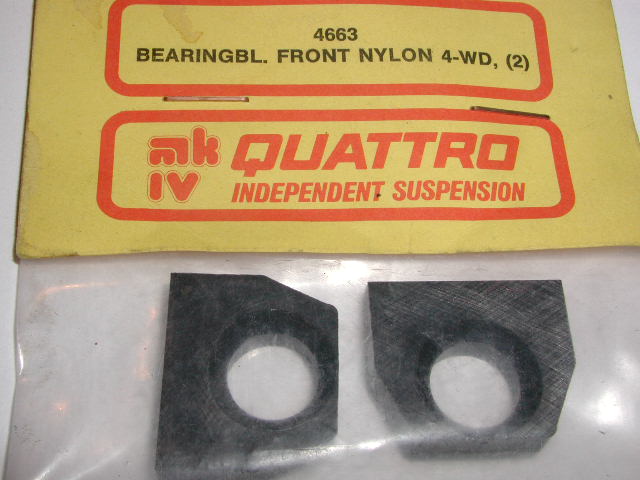 Serpent 4663 Bearing Bl. Front Nylon 4-WD, (2) mk IV Quattro